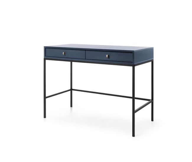 La consola mono, de estilo retro. mide 77x103x50 cm e incluye 2 cajones.