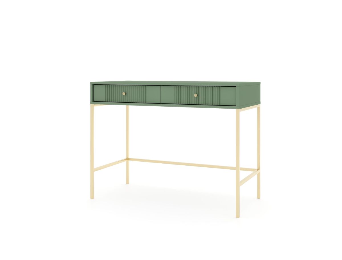 La consola iseo de estilo moderno. mide 79x104x50 cm e incluye 2 cajones.