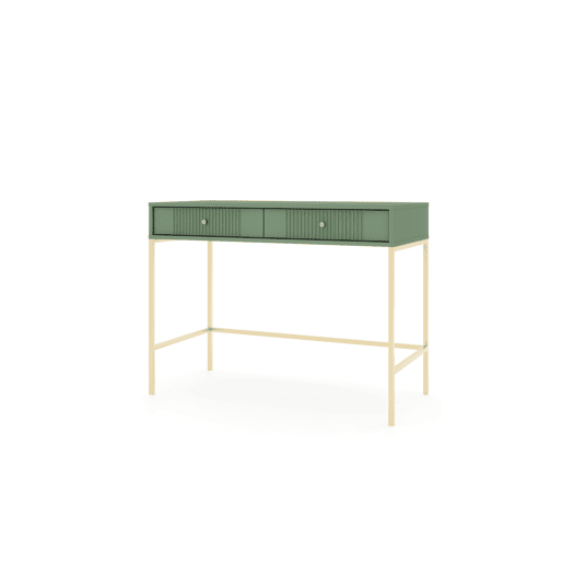 A mesa de consola ISEO apresenta num estilo moderno. Mede 79x104x50 cm e inclui 2 gavetas.