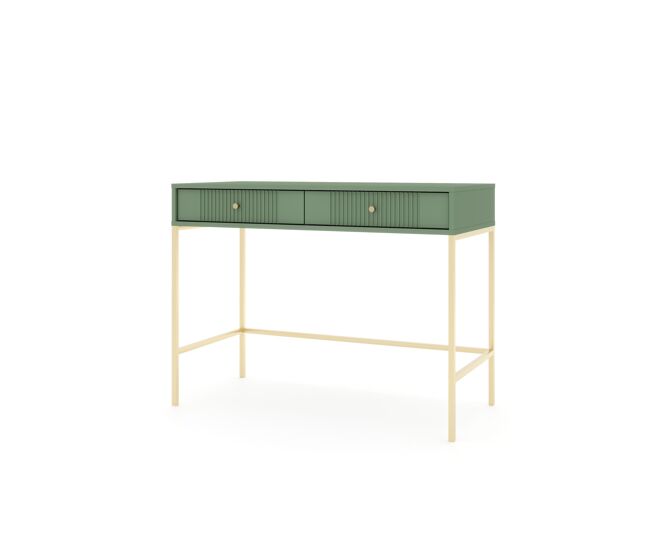 La consola iseo de estilo moderno. mide 79x104x50 cm e incluye 2 cajones.