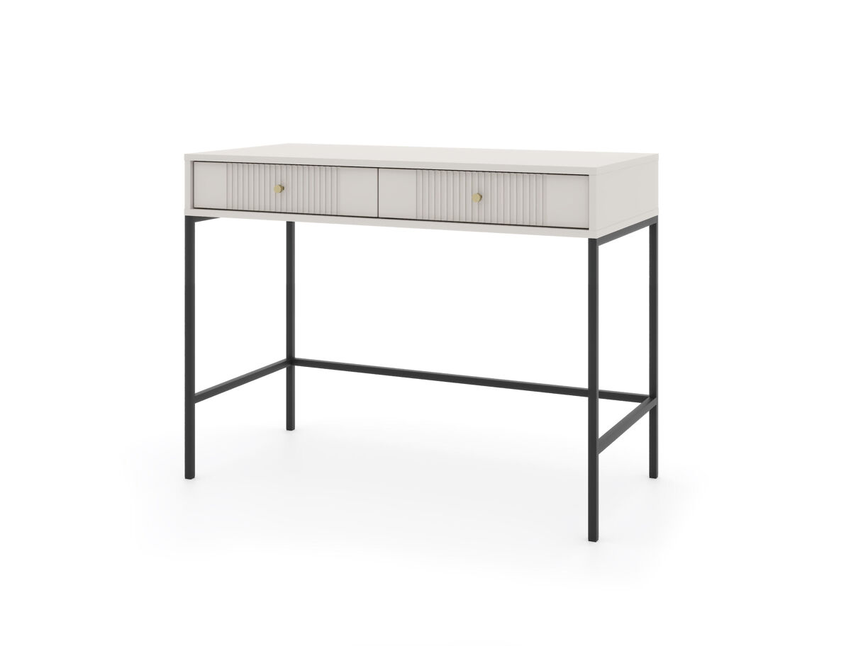 La consola iseo tiene un estilo moderno. mide 79x104x50 cm e incluye 2 cajones.