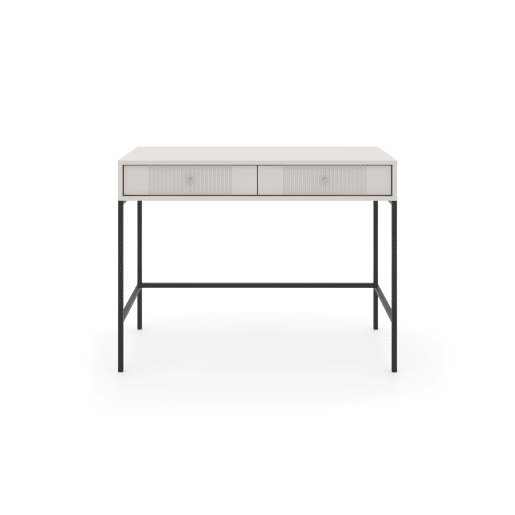 A mesa de consola ISEO apresenta num estilo moderno. Mede 79x104x50 cm e inclui 2 gavetas.