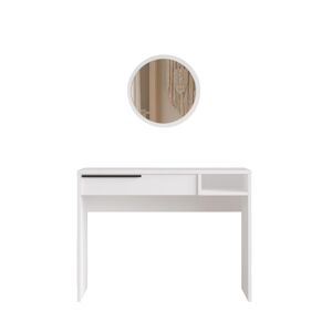 Mesa de consola OCEAN num estilo moderno, com 75x100x45 cm, com 1 gaveta e 1 prateleira
