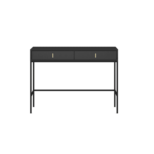 A mesa de consola MAGGIORE apresenta num estilo moderno. Mede 77x104x50 cm e inclui 2 gavetas.