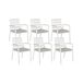 Beliani Silla de jardín TAVIANO Beliani Silla de jardín TAVIANO Blanco/ Gris