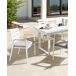 Beliani Silla de jardín TAVIANO Beliani Silla de jardín TAVIANO Blanco/ Gris