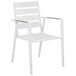 Beliani Silla de jardín TAVIANO Beliani Silla de jardín TAVIANO Blanco/ Gris