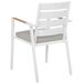 Beliani Silla de jardín TAVIANO Beliani Silla de jardín TAVIANO Blanco/ Gris
