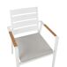 Beliani Silla de jardín TAVIANO Beliani Silla de jardín TAVIANO Blanco/ Gris