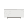 Mesa de consola OCEAN, num estilo moderno, com 74x160x45 cm, 4 portas e 4 prateleiras