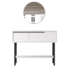Mesa de consola OCEAN, num estilo moderno, com 76x100x30 cm, 2 portas e 3 prateleiras