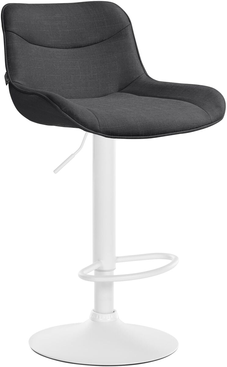 Taburete de bar vonore en tela gris oscuro 51x49x85 cm