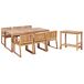 Beliani Conjunto de comedor SASSARI II Beliani Conjunto de comedor SASSARI II Madera Clara