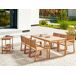 Beliani Conjunto de comedor SASSARI II Beliani Conjunto de comedor SASSARI II Madera Clara