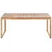 Beliani Conjunto de comedor SASSARI II Beliani Conjunto de comedor SASSARI II Madera Clara