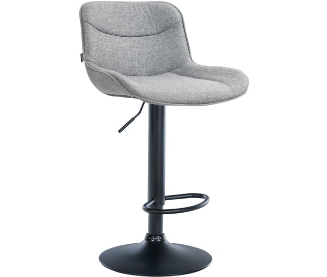 Taburete de bar vonore en tela gris 51x49x85 cm