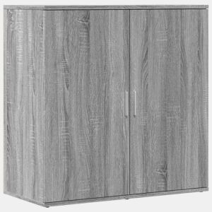 vidaXL Aparador 79x38x80 cm derivados de madeira cinzento sonoma