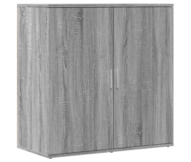 Vidaxl aparador de madera de ingeniería gris sonoma 79x38x80 cm