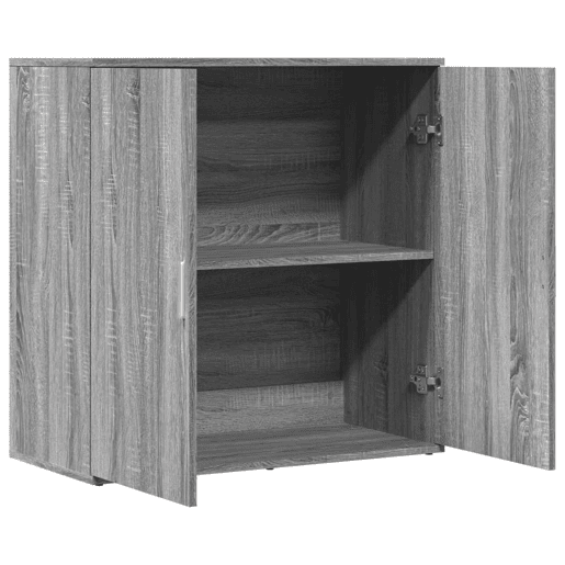 vidaXL Aparador 79x38x80 cm derivados de madeira cinzento sonoma