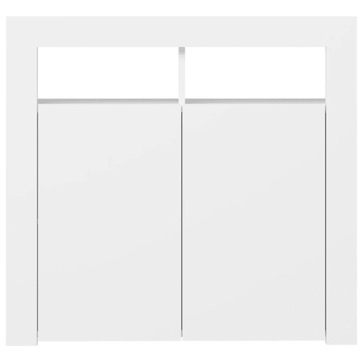 vidaXL Aparador com luzes LED 80x35x75 cm branco vidaXL Aparador com luzes LED 80x35x75 cm branco