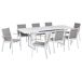 Beliani Conjunto de comedor VALCANETTO/BUSSETO Beliani Conjunto de comedor VALCANETTO/BUSSETO Blanco/ Gris