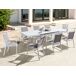 Beliani Conjunto de comedor VALCANETTO/BUSSETO Beliani Conjunto de comedor VALCANETTO/BUSSETO Blanco/ Gris