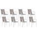 Beliani Conjunto de comedor VALCANETTO/BUSSETO Beliani Conjunto de comedor VALCANETTO/BUSSETO Blanco/ Gris