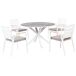 Beliani Conjunto de comedor MALETTO/TAVIANO Beliani Conjunto de comedor MALETTO/TAVIANO Blanco/ Gris