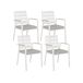 Beliani Conjunto de comedor MALETTO/TAVIANO Beliani Conjunto de comedor MALETTO/TAVIANO Blanco/ Gris