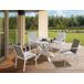 Beliani Conjunto de comedor MALETTO/BUSSETO Beliani Conjunto de comedor MALETTO/BUSSETO Blanco/ Gris