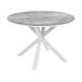 Beliani Conjunto de comedor MALETTO/BUSSETO Beliani Conjunto de comedor MALETTO/BUSSETO Blanco/ Gris