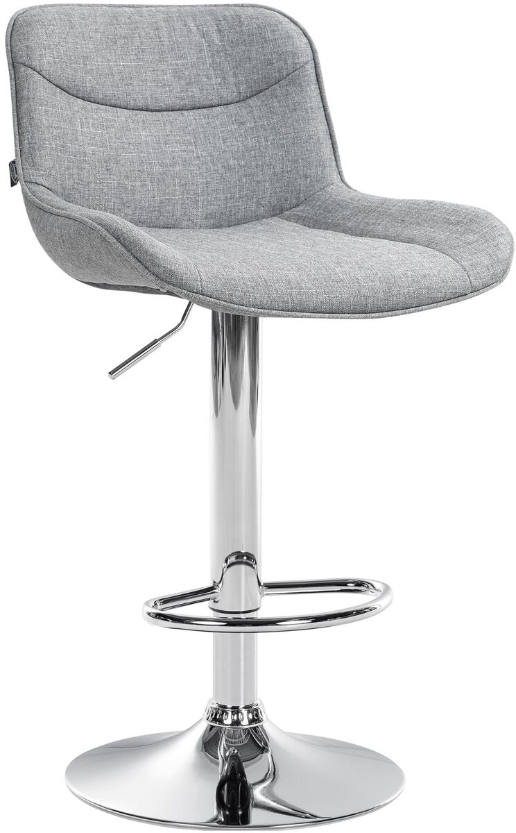 Taburete de bar vonore en tela gris 51x49x85 cm