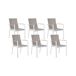 Beliani Silla de jardín BUSSETO Beliani Silla de jardín BUSSETO Blanco/ Gris