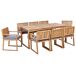 Beliani Conjunto de comedor SASSARI II Beliani Conjunto de comedor SASSARI II Azul