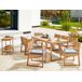 Beliani Conjunto de comedor SASSARI II Beliani Conjunto de comedor SASSARI II Azul