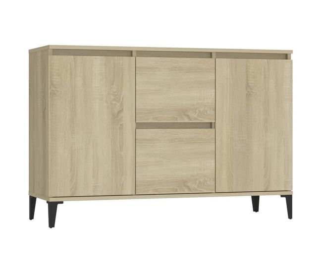 Vidaxl aparador madera contrachapada color roble sonoma 102x35x70 cm