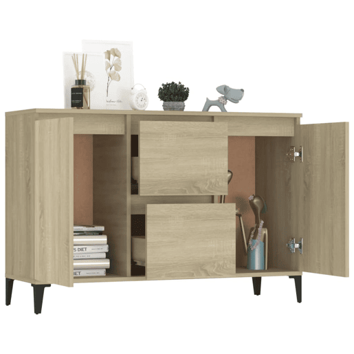 vidaXL Aparador 102x35x70 cm derivados de madeira carvalho sonoma vidaXL Aparador 102x35x70 cm derivados de madeira carvalho sonoma