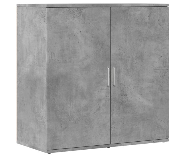 Vidaxl aparador de madera de ingeniería gris hormigón 79x38x80 cm