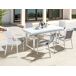 Beliani Conjunto de comedor VALCANETTO/BUSSETO Beliani Conjunto de comedor VALCANETTO/BUSSETO Blanco/ Gris