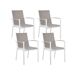 Beliani Conjunto de comedor MALETTO/BUSSETO Beliani Conjunto de comedor MALETTO/BUSSETO Blanco/ Gris