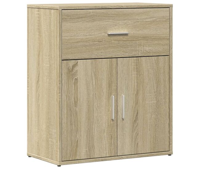 Vidaxl aparador de madera de ingeniería roble sonoma 60x31x70 cm