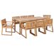 Beliani Conjunto de comedor SASSARI II Beliani Conjunto de comedor SASSARI II Madera Clara