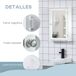 Armario de Baño MDF, Vidrio kleankin, hogar - baño Armario de Baño MDF, Vidrio kleankin, hogar - baño Blanco