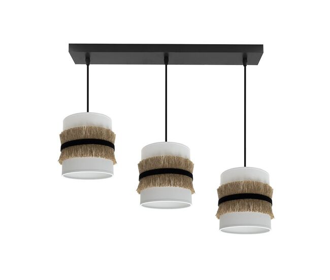 Lampara de techo metal color negro serie angola 70cm