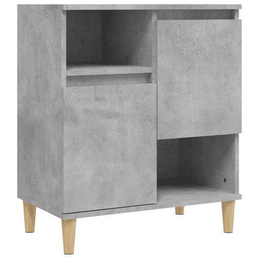 vidaXL Aparadores 2 pcs 60x35x70 cm derivados de madeira cinza cimento vidaXL Aparadores 2 pcs 60x35x70 cm derivados de madeira cinza cimento
