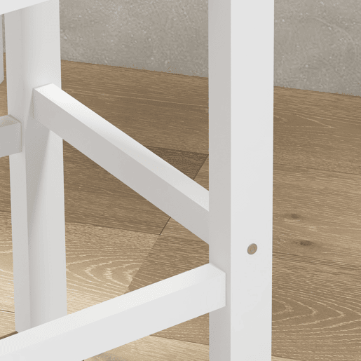 HOMCOM Conjunto de 2 Bancos de Bar de Madeira Bancos Altos de Cozinha com Encosto e Apoio para os Pés Estilo Rústico para Sala de Jantar 41x46x97.5 cm Natural