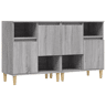 vidaXL Aparadores 2 pcs 60x35x70 cm derivados madeira cinza sonoma