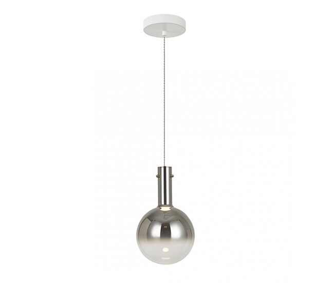Lampara de techo metal color blanco mate y gris smoke serie matices 20cm