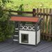 Caseta para Gato Madera de Abeto PawHut Caseta para Gato Madera de Abeto PawHut Blanco