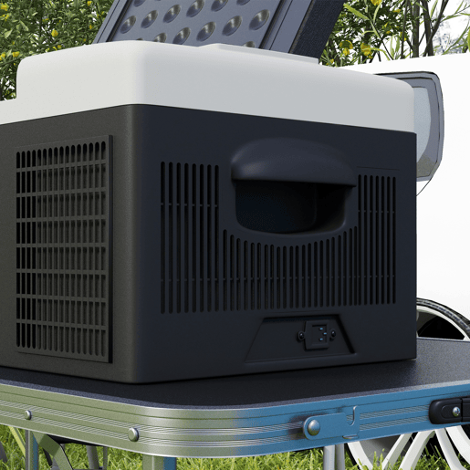 Outsunny Geleira Elétrica de Compressor Portátil 16L para Carro até -20°C 12  24V DC e 100-240V AC com Modos ECOMAX para Campismo Viagens 60x32x26 cm Preto